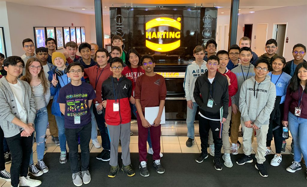 Freshmen students from Bartlet's STEM Academy visit Harting North America in Elgin, IL