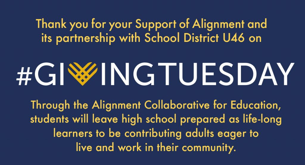 Thank you for your support of Alignment on Giving Tuesday