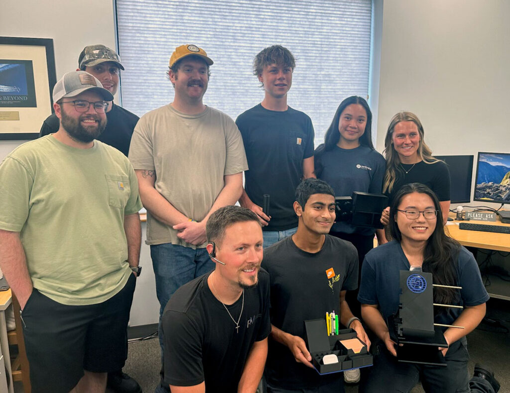 Lakeview Manufacturing interns with their summer projects