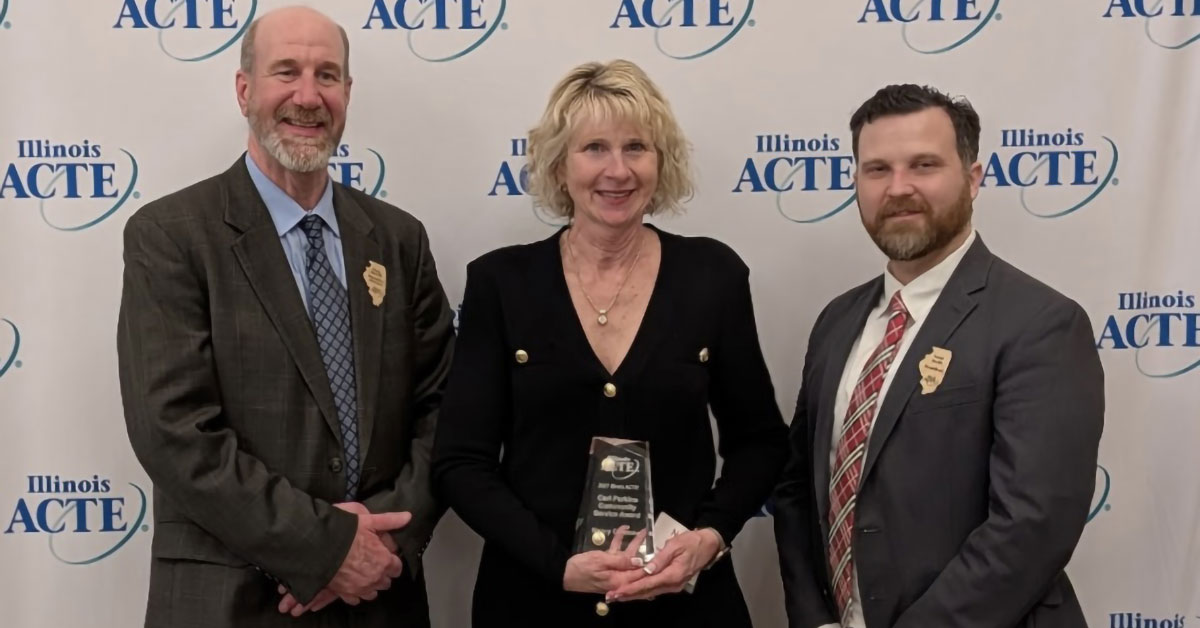 Region 110 Celebrates Nancy Coleman as the IACTE Carl Perkins Community Service Award Winner