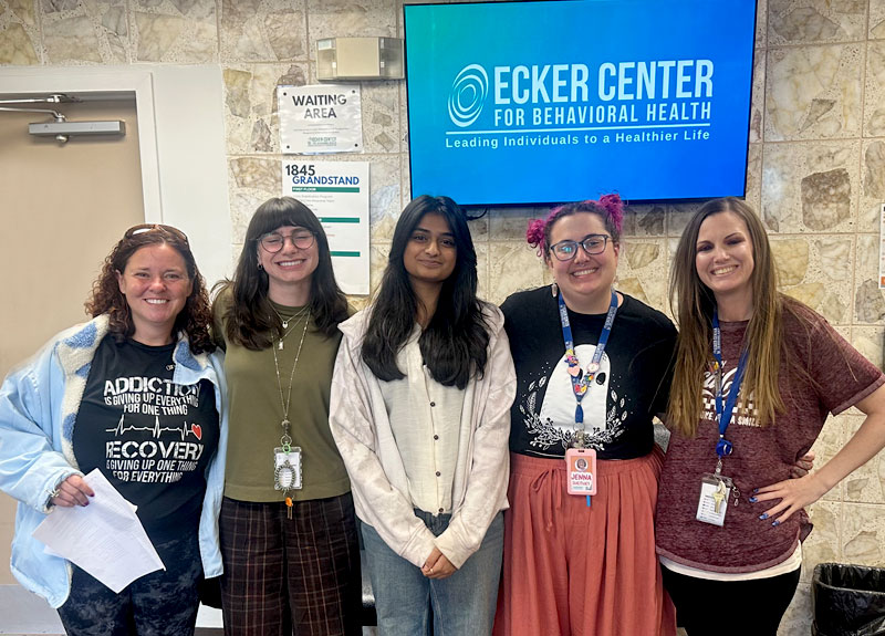 Ecker Center interns and staff