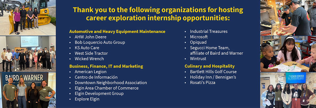 Thank you to our Internship Hosts