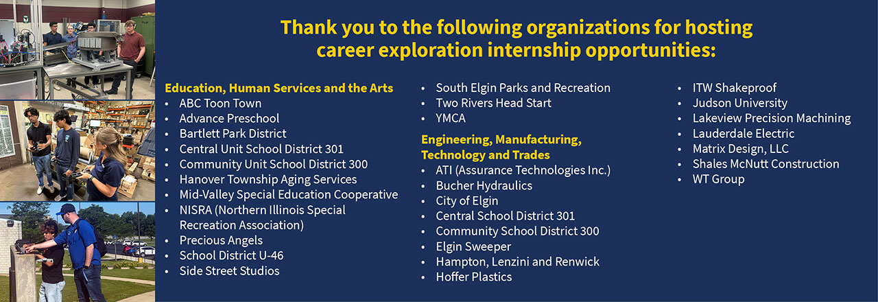 Thank you to our Internship Hosts